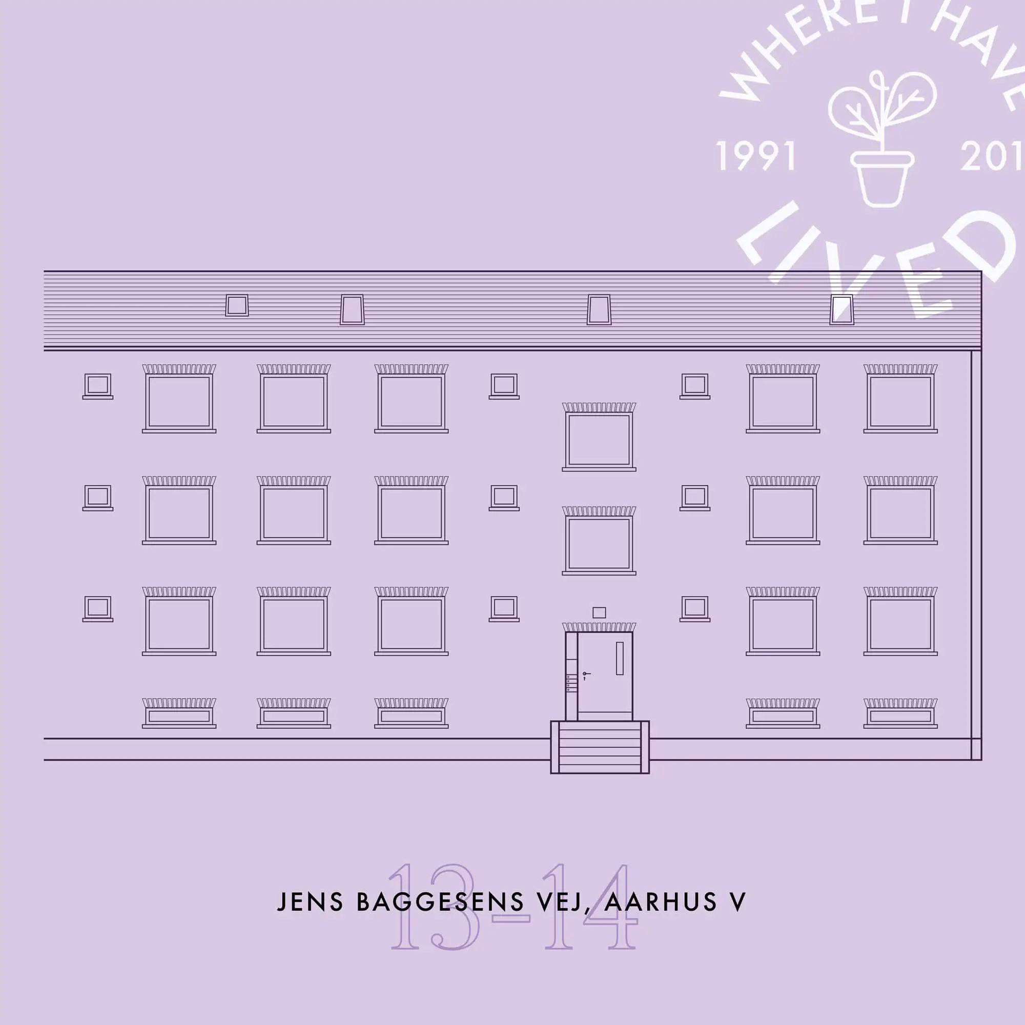 Vector image of a apartment building